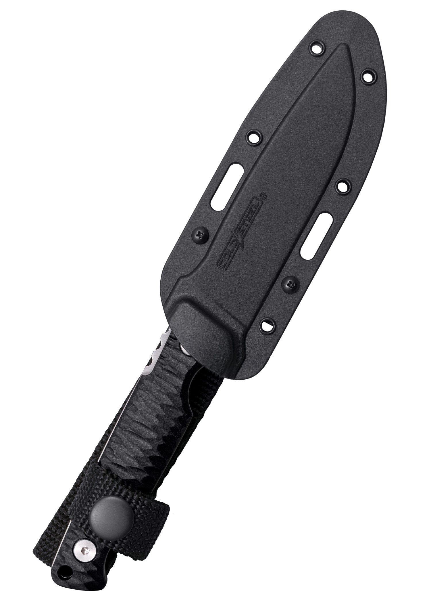 Cold Steel Razor Tek CS-FX-4RZR Fixed Blade Knife – 4" 4116 Stainless Clip Point, Black GFN Handle, Secure-Ex Sheath (UPC 888151037324) by Cold Steel