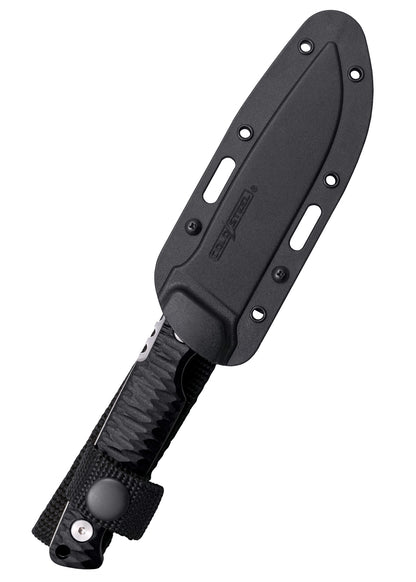 Cold Steel Razor Tek CS-FX-4RZR Fixed Blade Knife – 4" 4116 Stainless Clip Point, Black GFN Handle, Secure-Ex Sheath (UPC 888151037324) by Cold Steel