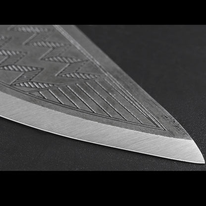 Condor 390684 Primitive Sequoia Standard Edge Carbon Steel Drop Point Blade & Micarta Handles
