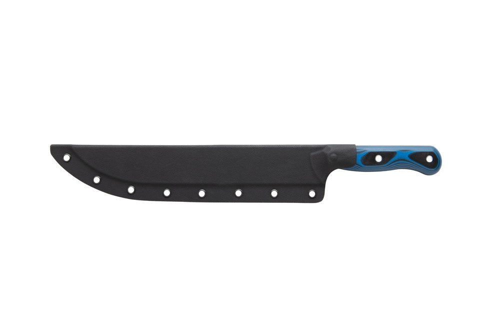 TOPS Knives Dicer 10 Slicer Knife 10" Black/Blue G-10

