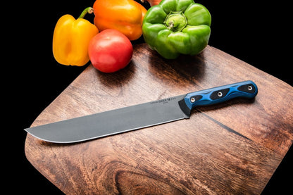 TOPS Knives Dicer 10 Slicer Knife 10" Black/Blue G-10
