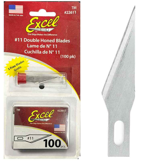 Excel Blades 22611 No 11 Double Honed Blade 100pk
