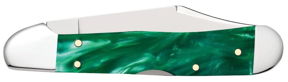 Case Cutlery Mini Copperlock John Deere Pocket Knife 3.6" Smooth Green Kirinite
