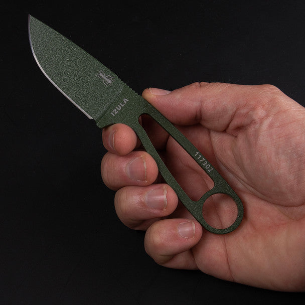 ESEE Knives Izula Olive Drab Survival Neck Knife w/ Sheath OD Green
