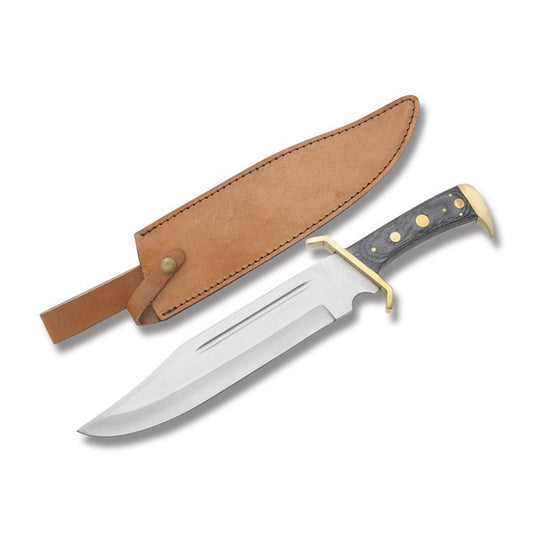 Sable Black Pakkawood Bowie Knife
