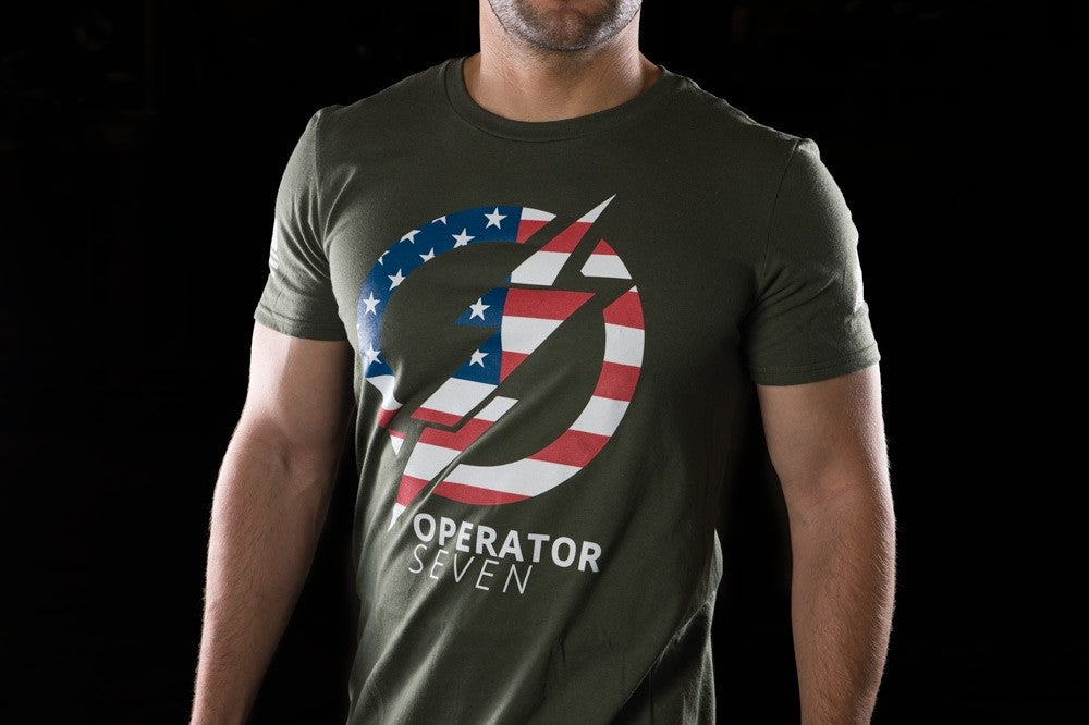TOPS Operator 7 T-Shirt OD Med TS-OP7-MEDIUM