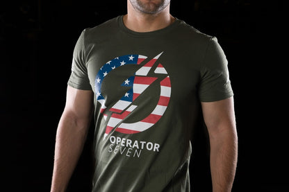 TOPS Operator 7 T-Shirt OD Med TS-OP7-MEDIUM