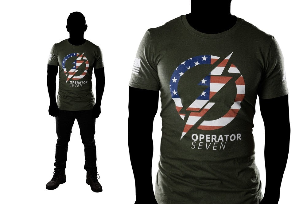 TOPS Operator 7 T-Shirt OD Med TS-OP7-MEDIUM
