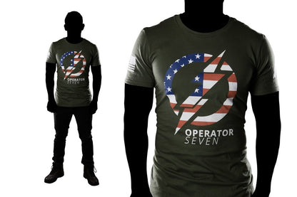 TOPS Operator 7 T-Shirt OD Med TS-OP7-MEDIUM