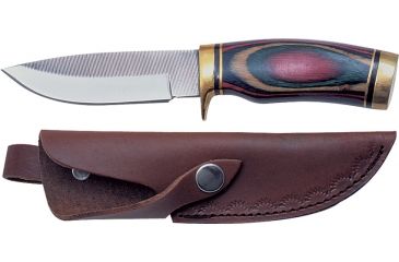 Sawmill 1 ARK N Saw Hunter Fixed Drop Point Blade Knife with Multi Color Wood Handles
