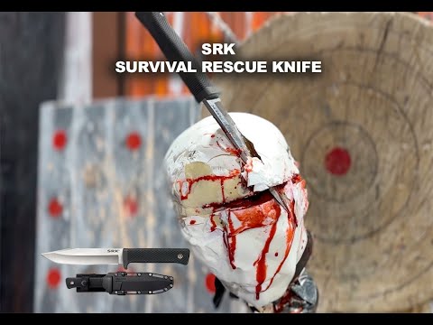 Cold Steel SRK (SK-5) Survival Rescue Knife video demo
