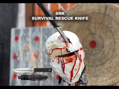 Cold Steel SRK (SK-5) Survival Rescue Knife video demo