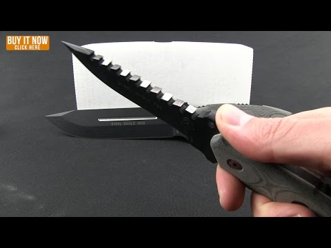 TOPS Knives Steel Eagle 111A Tanto Point Knife (11" Black)