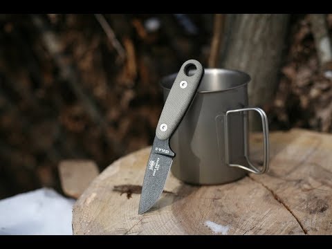 ESEE Izula Gray One Piece Fixed Blade Skeletonized Handle Knife + Kit ISPCK
