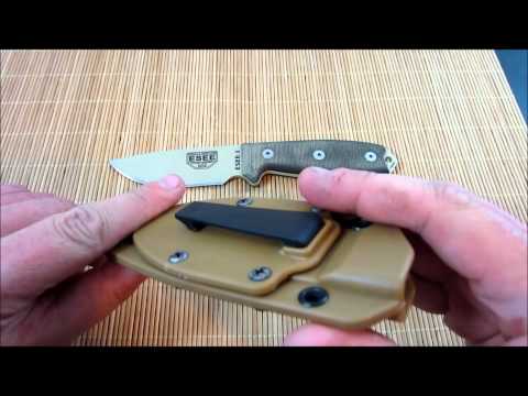 ESEE Model 3 Black Blade 3D Grey-Black G10 survival knife 3PMB-002 black sheath + belt clip