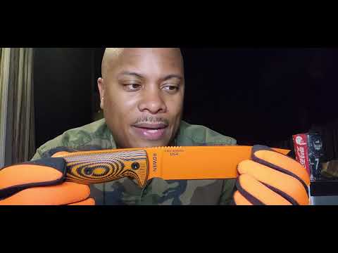 ESEE Model 6 Orange Blade 3D Neon Orange-Black G10 survival knife 6POR-006 black sheath
