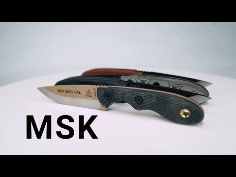 TOPS Mini Scandi Knife Black Linen MSK-BLM
