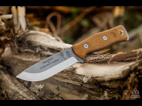 TOPS Knives B.O.B. Fieldcraft 154CM Green Canvas Micarta BROS-154-GCM bushcraft knife
