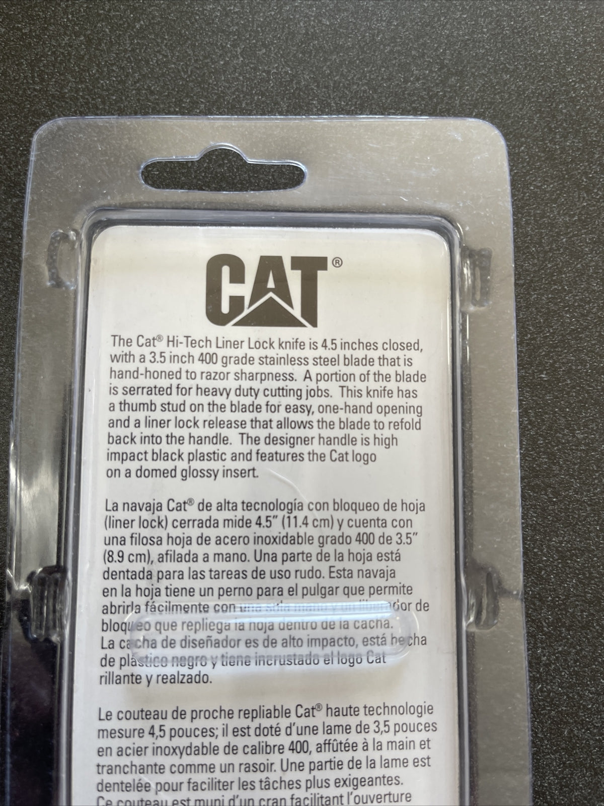 CAT by KutMaster Hi-Tech Liner Lock Folding Knife 91-C80CP – image 4