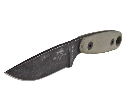 Esee Izula II Knife Black Oxide Molded Sheath Belt Clip Plate EDC Neck Knife