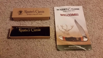 Miscellaneous Folding Hunter Pocket Knife Orange Bone H1730- Buy now at Mjoutdoorsgear UK