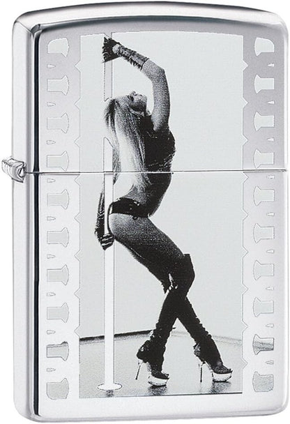 Zippo Pole Dancer Windproof Lighter, High Polish Chrome 28448 – image 1