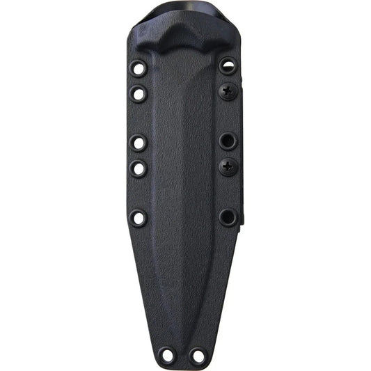 Bastinelli Creations 214S Grozo Fixed Blade Serrated Knife Black Handles