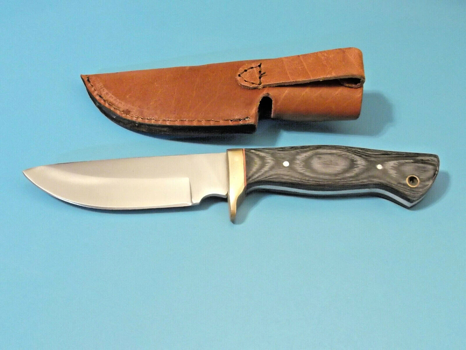Pakistan 3361BK Black Pakkawood Hunter Drop Point
