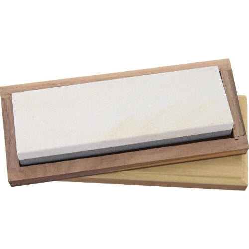 Arkansas Sharpeners Soft Arkansas Whetstone MB6 Measures 6" x 2" x 1". Wood Stor