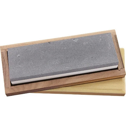 Arkansas Sharpeners Soft Arkansas Whetstone MB6 Measures 6" x 2" x 1". Wood Stor
