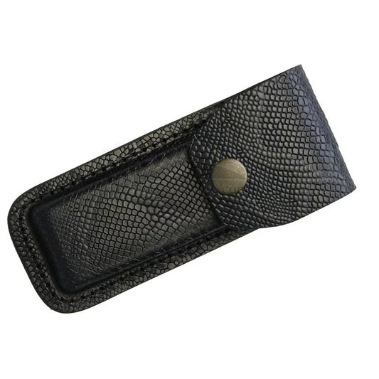 Sheaths 1205 Fits 4.5 to 5.25 Inch Snake Pattern Belt Sheath with Leather Construction
