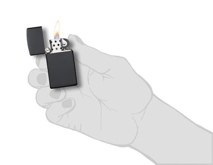 Slim® Black Matte Lighter – Zippo USA