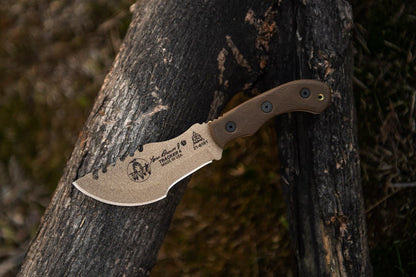 TOPS Tom Brown Tracker T-4 survival knife, tan TBT04TAN
