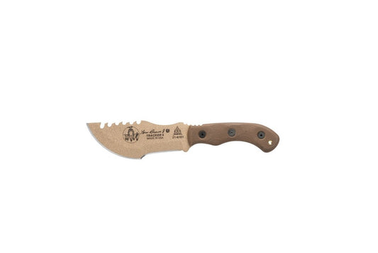 TOPS Tom Brown Tracker T-4 survival knife, tan TBT04TAN
