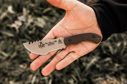 TOPS Tom Brown Tracker T-4 survival knife, tan TBT04TAN
