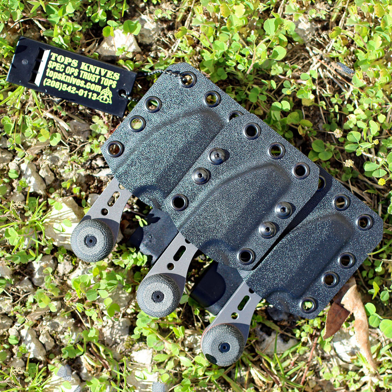 TOPS 3 Bros Combo Pack- Blk Micarta (2" 1095)
