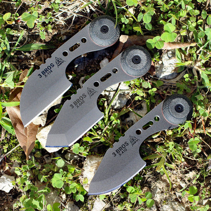 TOPS 3 Bros Combo Pack- Blk Micarta (2" 1095)
