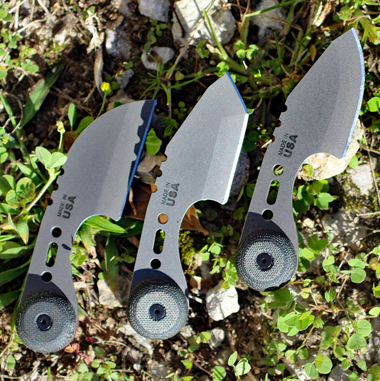 TOPS 3 Bros Combo Pack- Blk Micarta (2" 1095)
