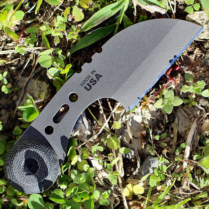 TOPS Knives 3 Bros Sheep's Foot - 1095 Carbon Steel Blade, Blk Canvas Micarta 3BR-03
