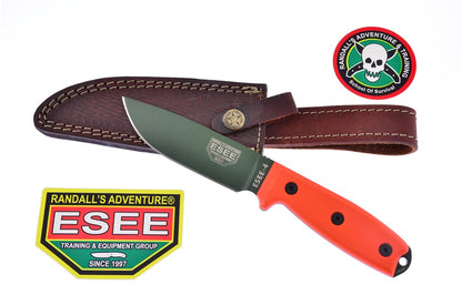 ESEE 4S Part Serrated OD Blade Orange G10

