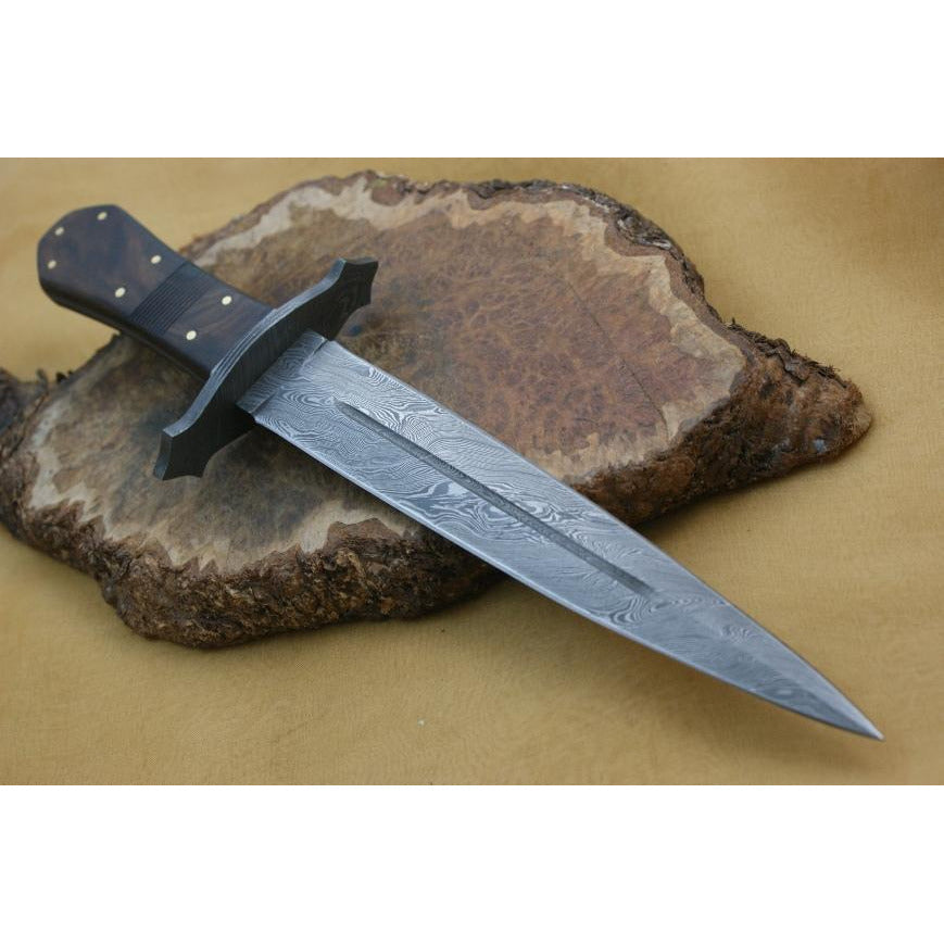 Custom Handmade Hunting Knife With Leather Sheath by Knife King