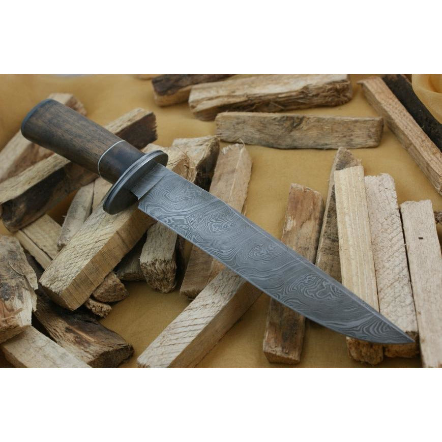 Custom Handmade Bowie Knife With Leather Sheath by Knife King