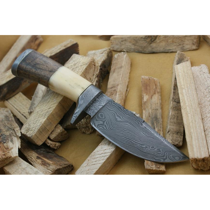 Custom Handmade Hunting Knife With Leather Sheath by Knife King