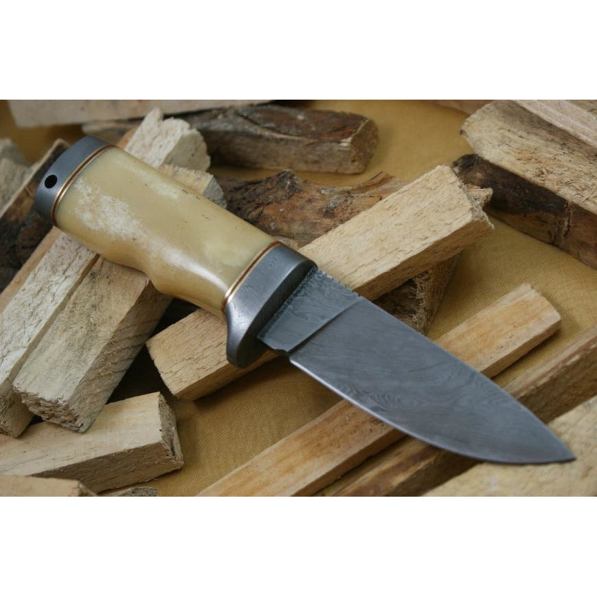 Custom Handmade Hunting Knife With Leather Sheath by Knife King