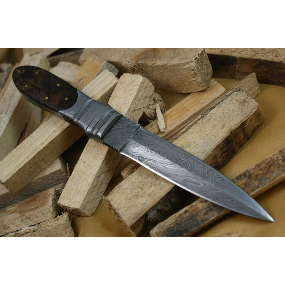 Custom Handmade Hunting Knife With Leather Sheath by Knife King