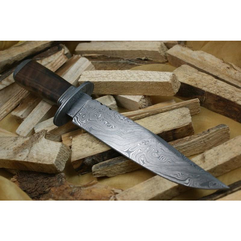Custom Handmade Bowie Knife With Leather Sheath by Knife King