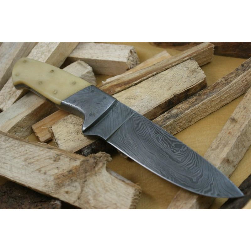 Custom Handmade Hunting Knife With Leather Sheath by Knife King