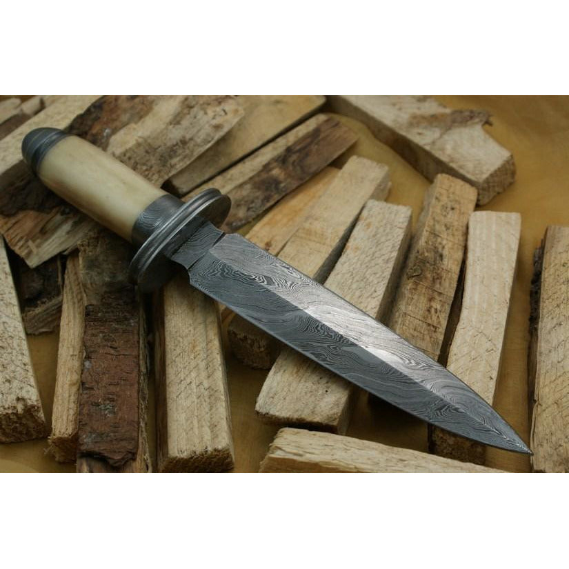 Custom Handmade Hunting Knife With Leather Sheath by Knife King