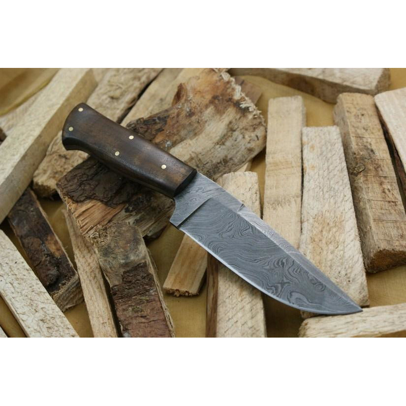Custom Handmade Hunting Knife With Leather Sheath by Knife King