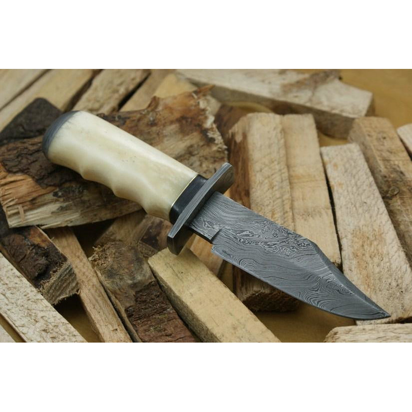 Custom Handmade Hunting Knife With Leather Sheath by Knife King